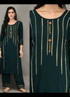 Fancy Designer Ethnic Wear Heavy Rayon Latest Kurti With Plazzo Collction 